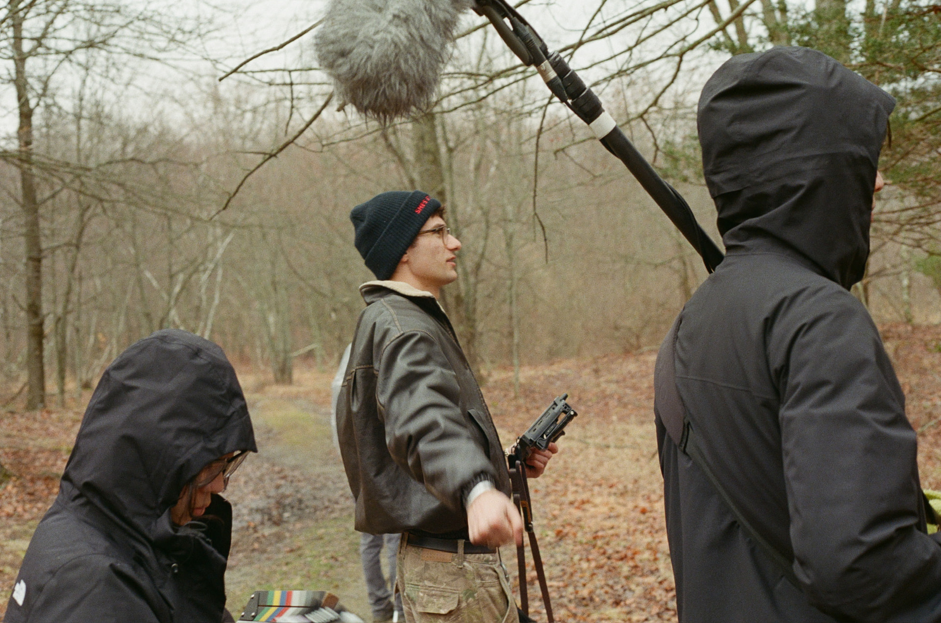 Sam Levine on the set of She's Still Here